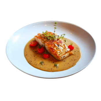 سلمون بالكريمة - Salmon with cream