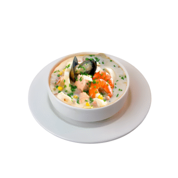 شوربة كريمة السيفود - Cream of seafood soup
