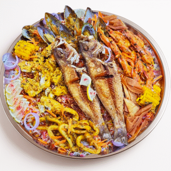 صينية برياني سيفود - Seafood biryani tray
