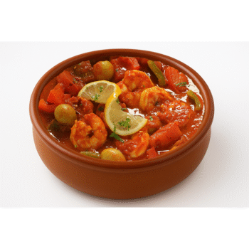 طاجن جمبري مغربي - Moroccan shrimp tagine