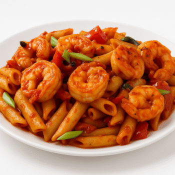 مكرونة بيني جمبري - Shrimp penne pasta