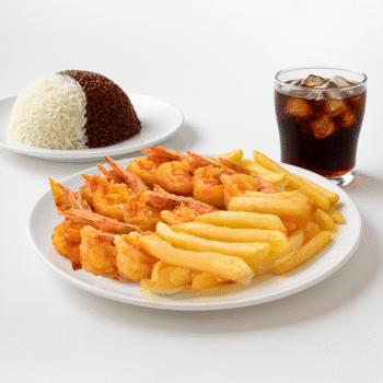 وجبة جمبري مقلي - Fried shrimp meal